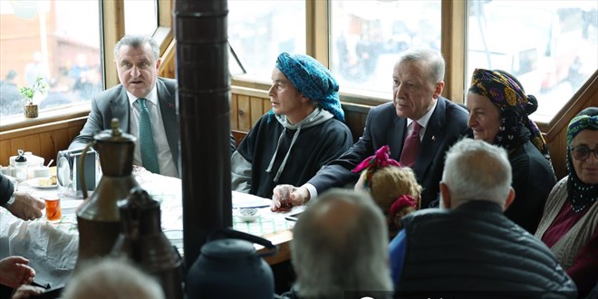 Erdoğan, Ayder Yaylası'nda incelemelerde bulundu