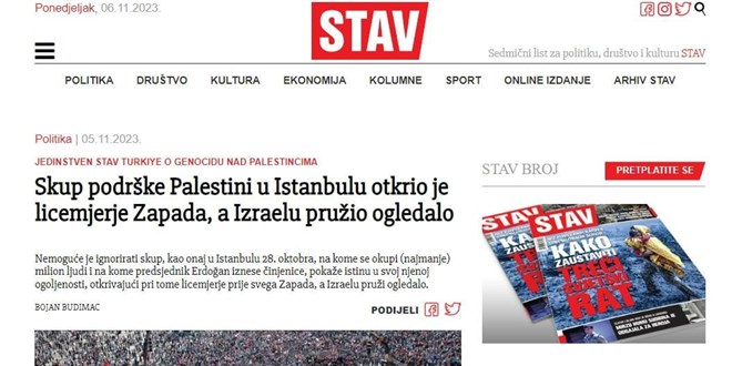 Bosna Hersek'ten İletişim Başkanı Fahrettin Altun'a destek geldi