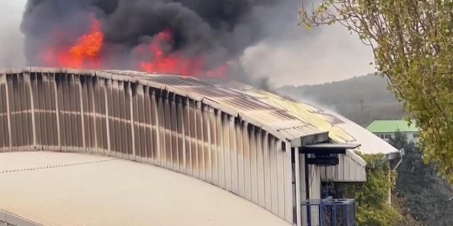 Arnavutky'de bir fabrikada kan yangn sndrld