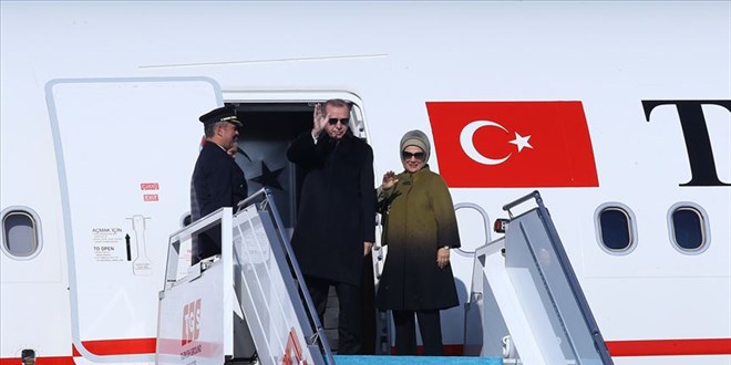 Erdoğan Cezayir'de resmi törenle karşılandı