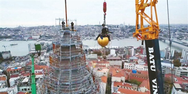 Galata Kulesi'nde nefes kesen restorasyon