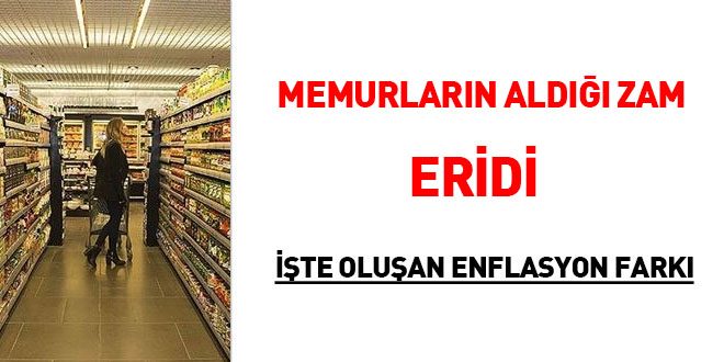 Memurların aldığı zam eridi... İşte oluşan 5 aylık enflasyon farkı