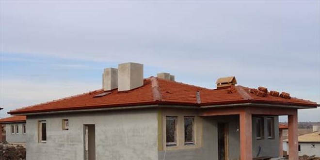 Atatürk Barajı manzaralı köy konutları mart ayında teslim edilecek