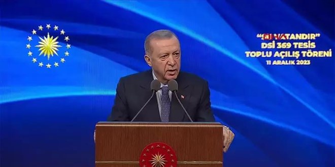 Erdoan: Trkiye'nin boa harcanacak bir damla dahi suyu yoktur