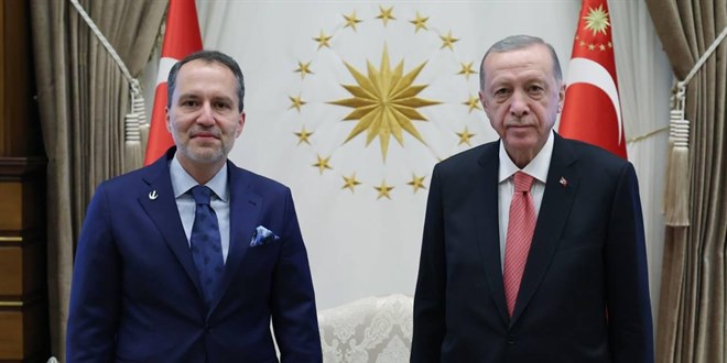 Erdoğan, Fatih Erbakan'ı kabul etti