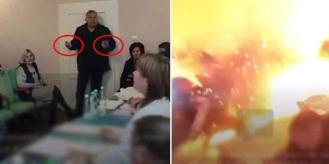 Ukrayna'da bir milletvekili, toplantı sırasında el bombaları patlattı