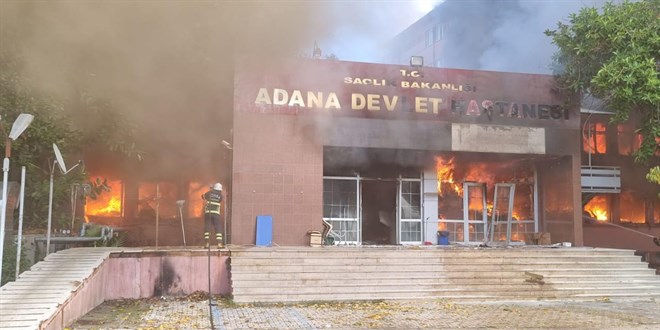 Adana'da hastane binasında çıkan yangın kontrol altına alındı