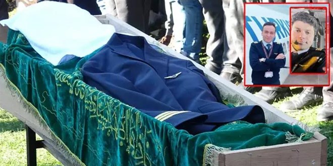 Trafik kazasında ölen iki pilot, son yolculuklarına uğurlandı