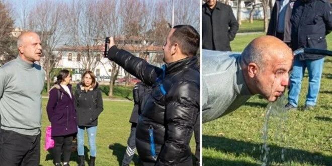 Güvenlik personeline uygulamalı eğitim: Yüzlerine biber gazı sıktılar