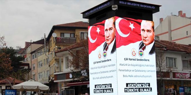 Bolu'da Süper Kupa finali sonrası bilbordlarda yayınlanan görsele soruşturma