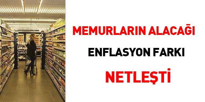 Memurların alacağı enflasyon farkı netleşti