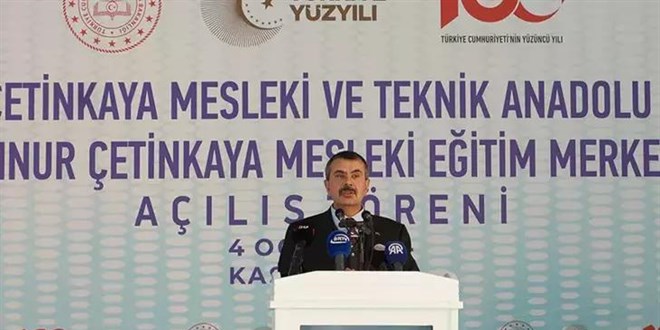 'Birçok çocuğumuz meslek liselerinden istihdam garantili mezun oluyor'