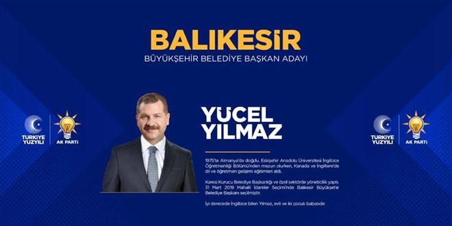 AK Parti Balıkesir Belediye Başkan adayı Yücel Yılmaz kimdir?