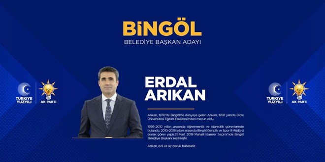 AK Parti Bingöl Belediye Başkan adayı Erdal Arıkan kimdir?