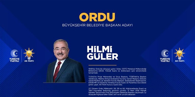 AK Parti Ordu Büyükşehir Belediye Başkan adayı Mehmet Hilmi Güler kimdir?