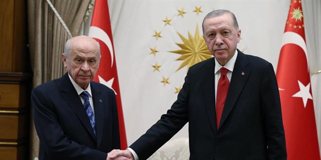Erdoğan, Bahçeli ve Numan Kurtulmuş'u kabul etti
