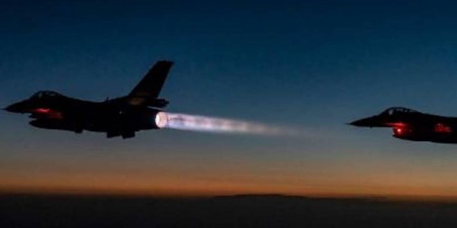 Irak ve Suriye'nin kuzeyine hava harekat: 25 hedef imha edildi