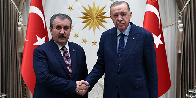 Erdoğan, BBP Genel Başkanı Destici'yi kabul etti