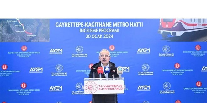 İstanbul'daki Gayrettepe-Kağıthane Metro Hattı yarın açılacak
