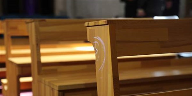 Santa Maria Kilisesi'nde silahl saldrnn gerekletirildii blm grntlendi