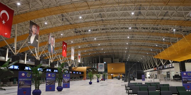 Kayseri Havaliman'nn yeni terminal binas hizmete ald