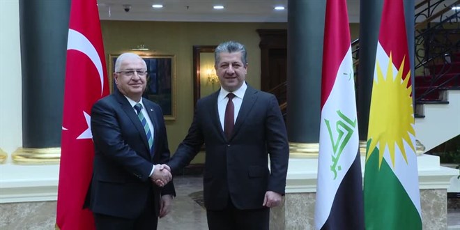 Milli Savunma Bakanı Güler, IKBY Başbakanı Barzani ile görüştü