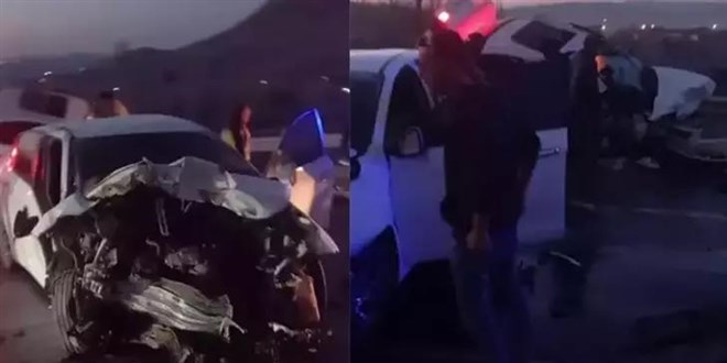 Otomobil bariyerlere saplandı: Anne- baba öldü, kızları yaralandı