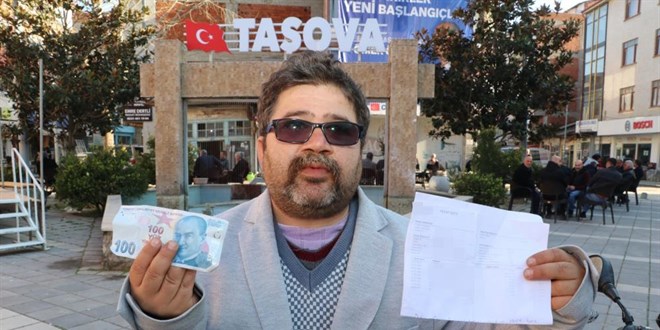 100 lira borç para istedi, hesabına 100 bin lira yattı