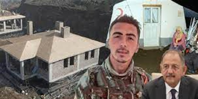 Bakan Özhaseki: Şehit ailesinin evini 1 ayda teslim ettik