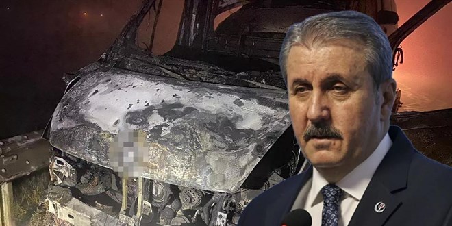 Destici'nin aracı ikinci kez kazaya karıştı: Önce çarptı, sonra yandı