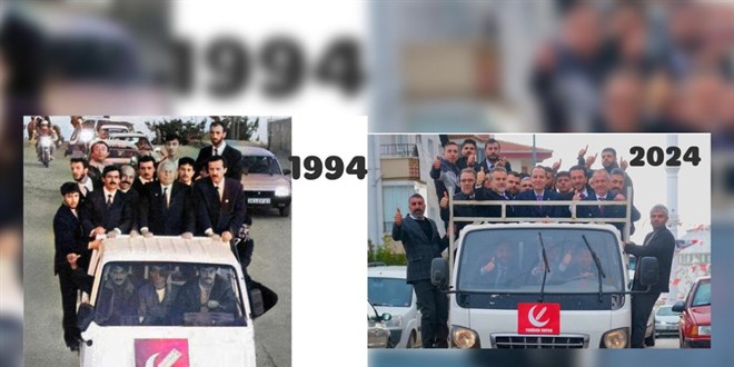 Fatih Erbakan, babasının son yıl önce verdiği pozun aynısını verdi
