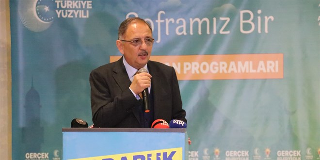 Bakan zhaseki: Hangi partili gelirse gelsin, yeter ki kentsel dnm yapsn