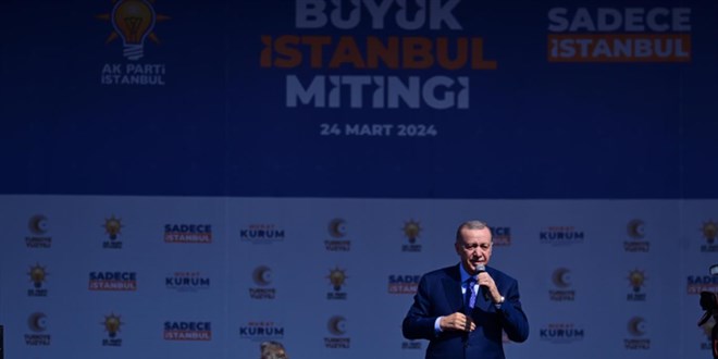 Cumhurbaşkanı Erdoğan 'Büyük İstanbul Mitingi'nde halka sesleniyor