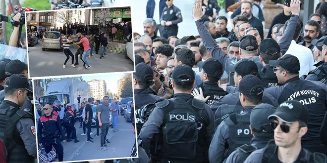 Diyarbakır ve Şırnak'ta izinsiz yürüyen DEM'lilere polis müdahale etti