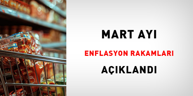 Mart ayı enflasyon rakamları açıklandı