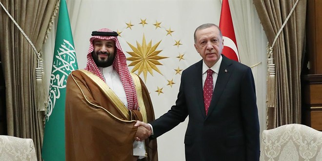 Erdoan Suudi Arabistan Veliaht Prensi ile grt