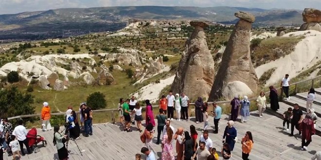 Kapadokya'da yılın çeyreğinde 531 bin 607 turist ağırlandı