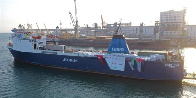 HH ve Kuveytli kurulu Gazze'ye insani yardm gemisi gnderdi