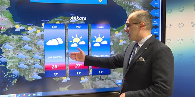 Sıcaklıklar mevsim normallerinin 6-10 derece üzerine çıkacak