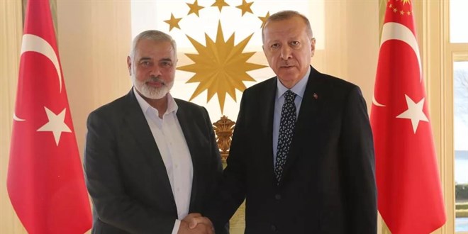 Erdoan, Hamas Siyasi Bro Bakan smail Heniyye ile grt