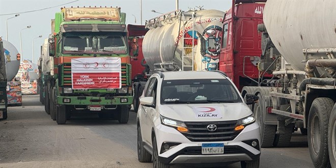 Türkiye'nin yardımları Gazze'ye doğru yola çıktı