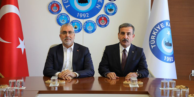 Bakan Işıkhan'dan Türkiye Kamu-Sen'e ziyaret