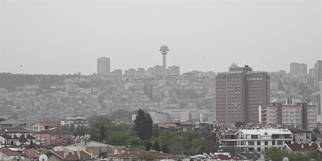 Ankara'da toz taşınımının cuma gece saatlerine kadar görülmesi bekleniyor