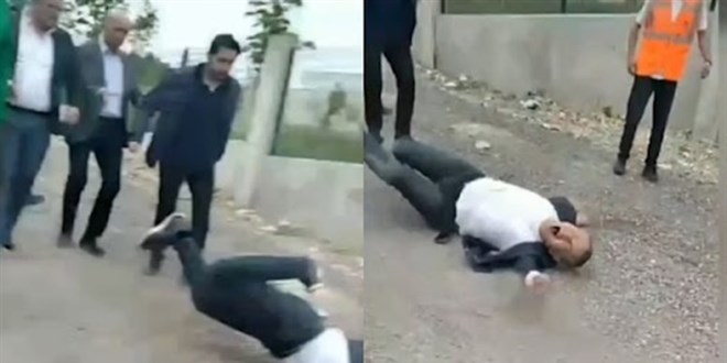 Belediye ekipleri arasında arbede: Meclis üyesi kendini yere attı