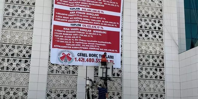 CHP'li yönetim, önceki CHP'li yönetimin borçlarını belediyeye astı