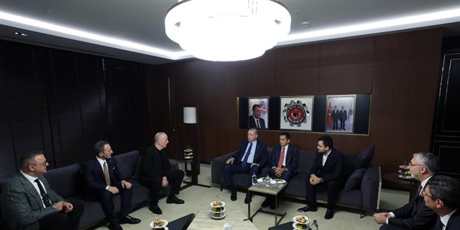 Erdoğan'dan Türk Metal Sendikası'na taziye ziyareti