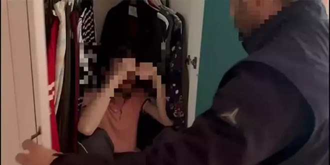 5 yıl hapisle aranıyordu, saklandığı gardıropta yakalandı