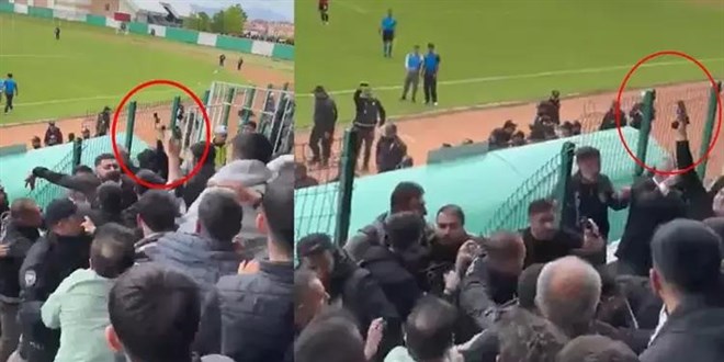 Tribünde havaya ateş açan polis hakkında soruşturma başlatıldı