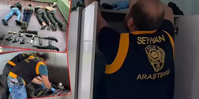 'Suçlu çiftliği'; gardıroptan çok sayıda silah ve mühimmat çıktı