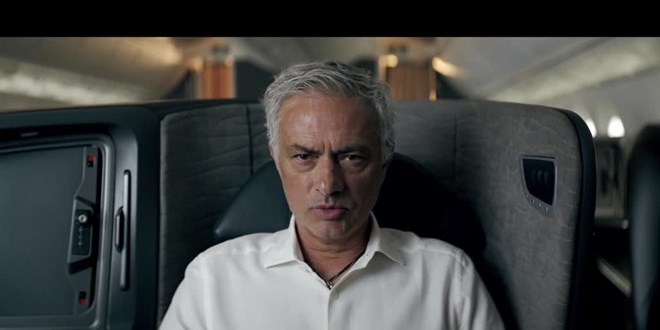 THY nl teknik direktr Jose Mourinho ile reklam filmi ekti